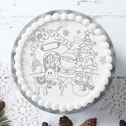 Edible Colouring Cake Kit - North Pole - printsoncakes - Edible Image service provider