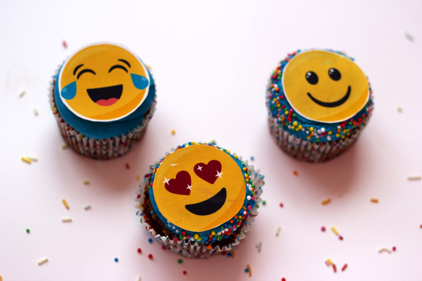 Emoji – 15 X 5cm (2 inch) Standard Cupcake Edible Icing Images - printsoncakes - Edible Image service provider