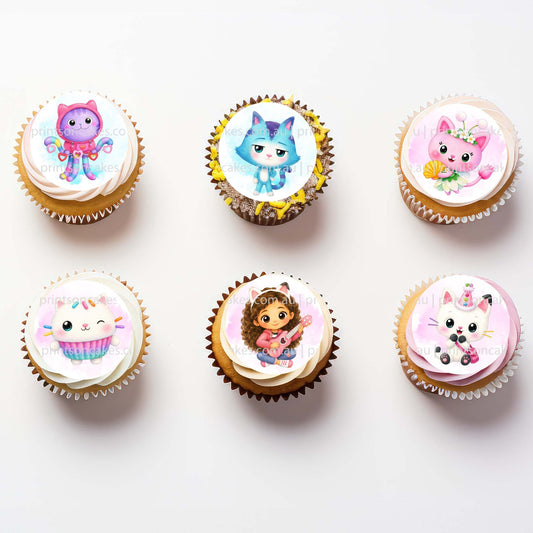 Gabby's Dollhouse Inspired – Edible Icing Images - Prints On Cakes - Edible Image service provider