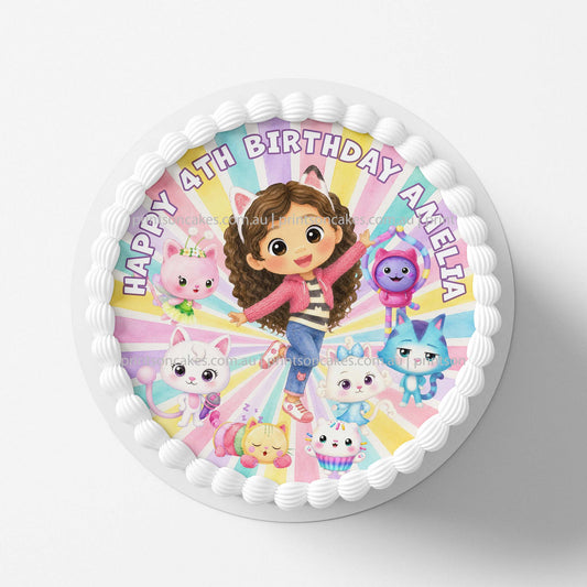 Gabby's Dollhouse Inspired - Edible Icing Toppers - Prints On Cakes - Edible Image service provider
