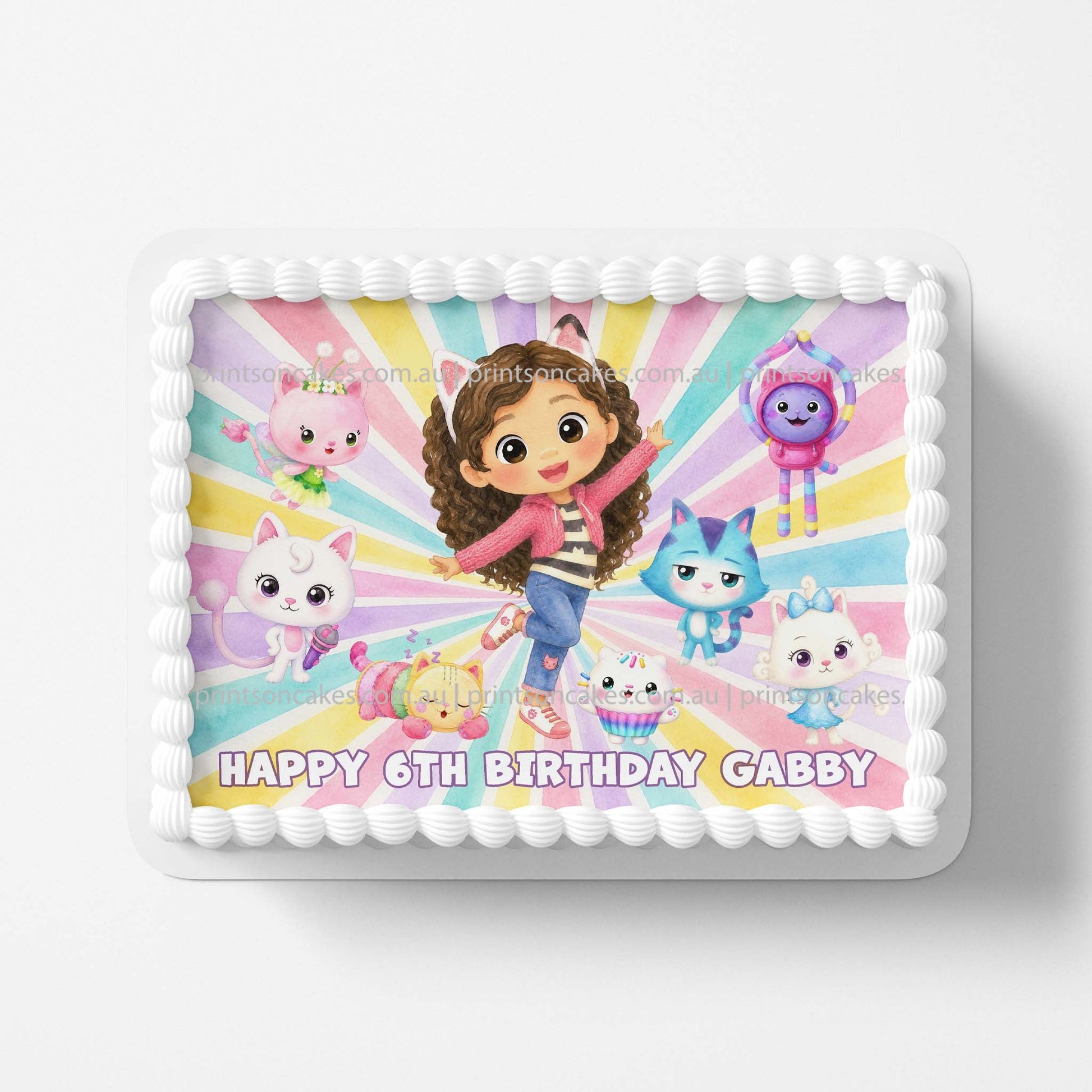 Gabby's Dollhouse Inspired - Edible Icing Toppers - Prints On Cakes - Edible Image service provider
