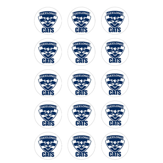 Geelong Cats AFL Club - Edible Icing Images - printsoncakes - Edible Image service provider