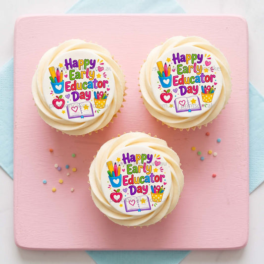 Happy Childhood Educators' Day - Edible Icing Images - Prints On Cakes - Edible Image service provider