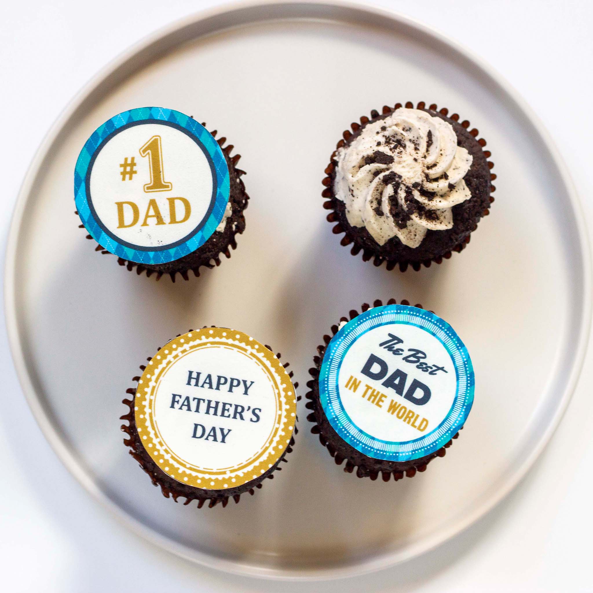 Happy Father's Day – Pre-cut Edible Icing Image - Set 1 – printsoncakes