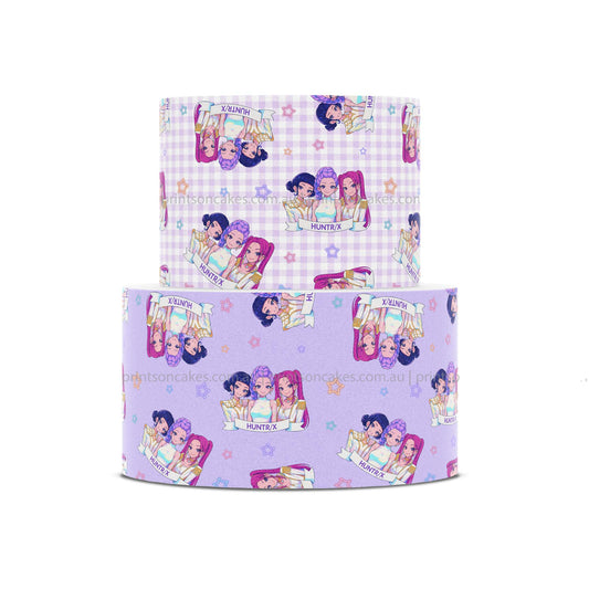 HUNTR/X Musical group KPop Demon Hunters Inspired - Icing Cake Wrap - Prints On Cakes - Edible Image service provider
