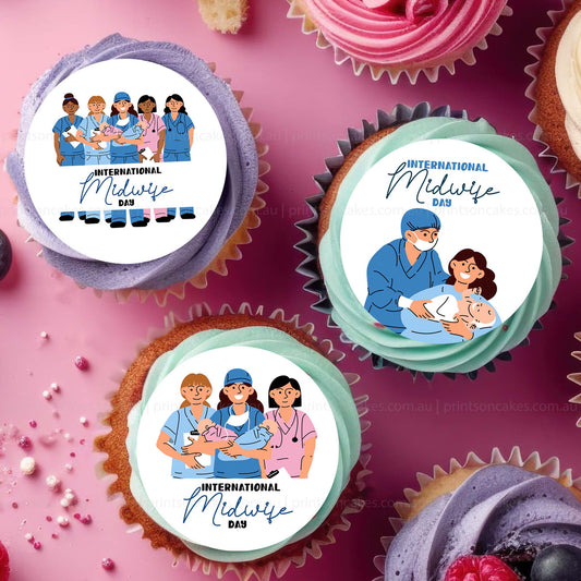 International Day of the Midwife - Edible Icing Images - Set 2 - printsoncakes - Edible Image service provider