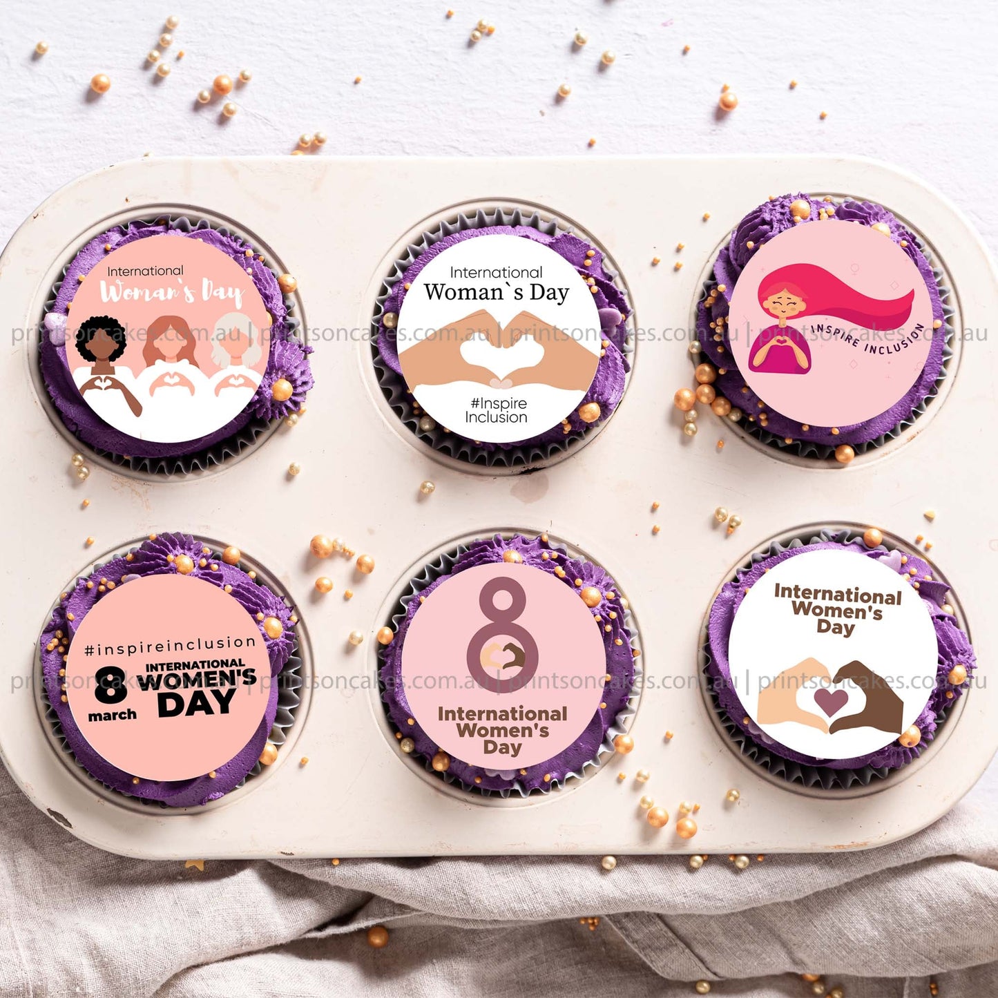 International Women's Day 2024 - Edible Icing Images - printsoncakes - Edible Image service provider