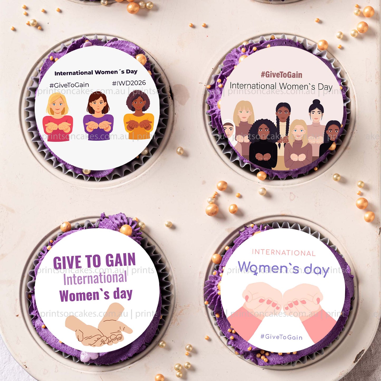 International Women's Day 2026 - Edible Icing Images - Prints On Cakes - Edible Image service provider