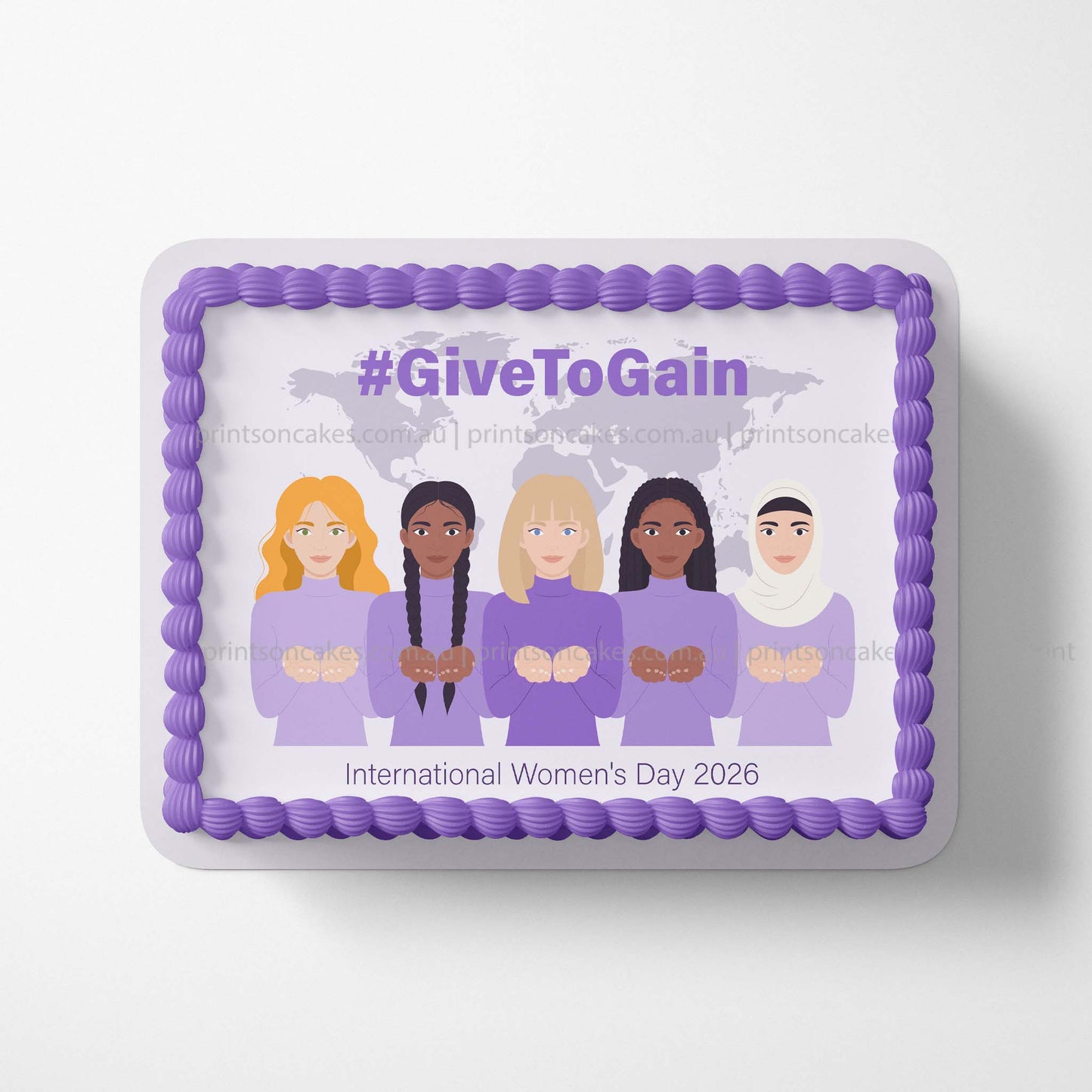 International Women's Day 2026 - Edible Icing Toppers - Prints On Cakes - Edible Image service provider