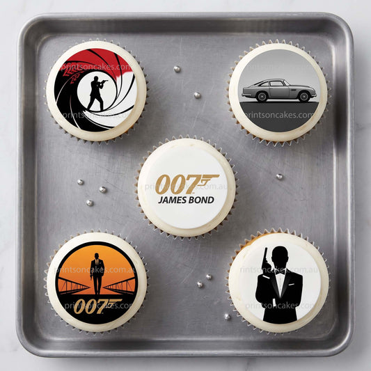 James Bond 007 Inspired – Edible Icing Images - Prints On Cakes - Edible Image service provider