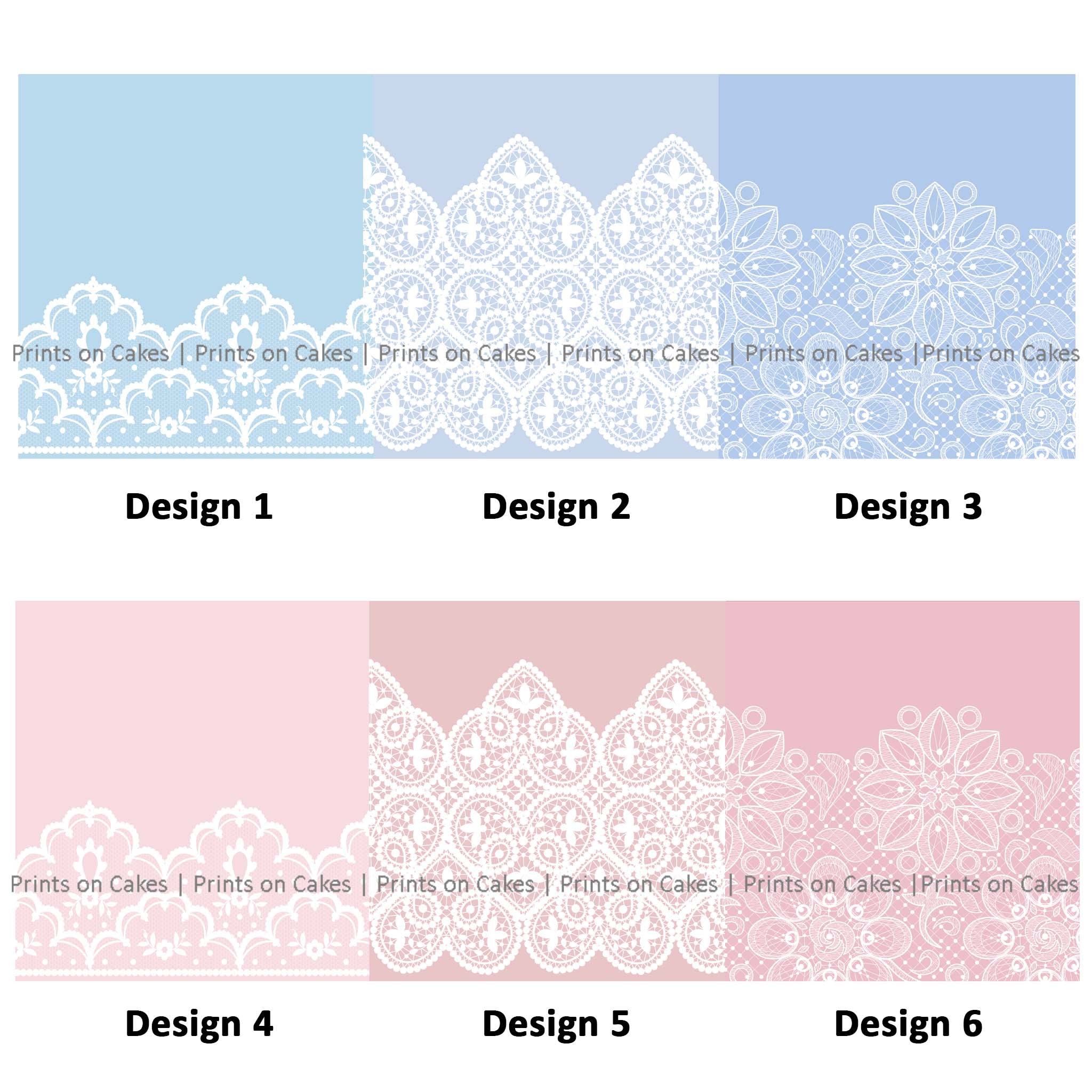 Lace Border - Edible Icing Cake Wrap – Prints On Cakes