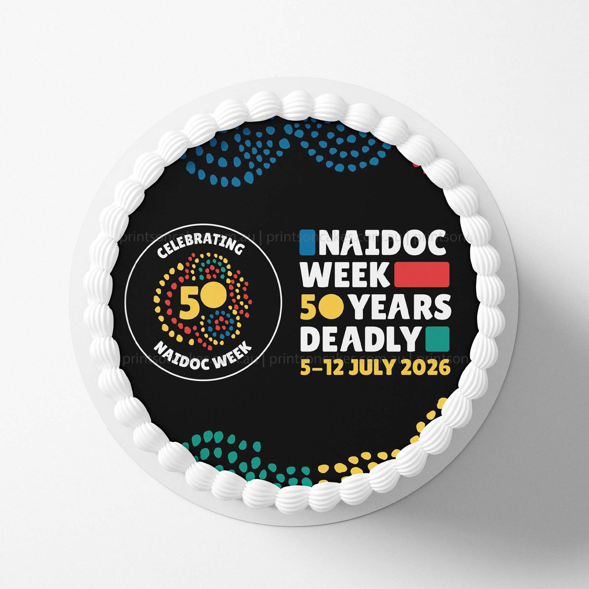 NAIDOC Week 2026 - Edible Icing Toppers - Prints On Cakes - Edible Image service provider