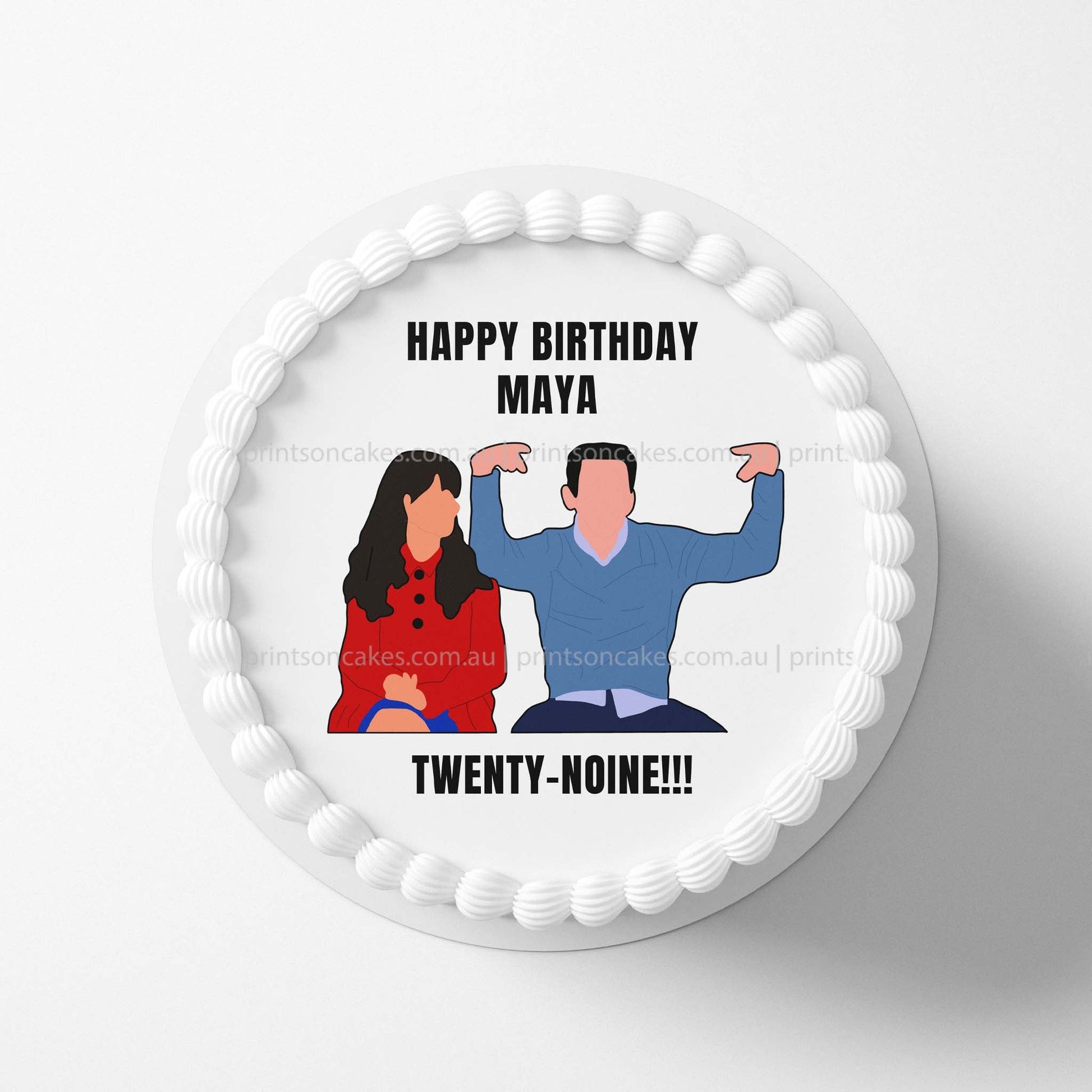 New Girl 29 Schmidt - Edible Icing Toppers - Prints On Cakes - Edible Image service provider