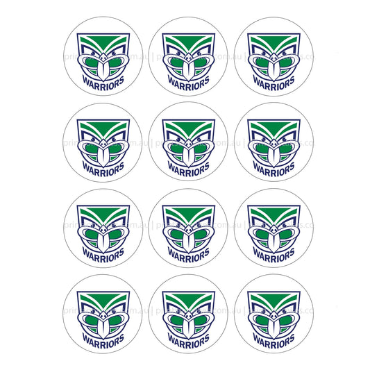 New Zealand Warriors NRL Club - Edible Icing Images - Prints On Cakes - Edible Image service provider
