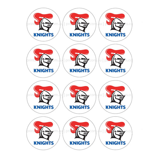 Newcastle Knights NRL Club - Edible Icing Images - Prints On Cakes - Edible Image service provider