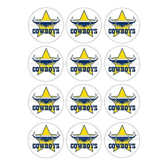 North Queensland Cowboys NRL Club - Edible Icing Images - Prints On Cakes - Edible Image service provider