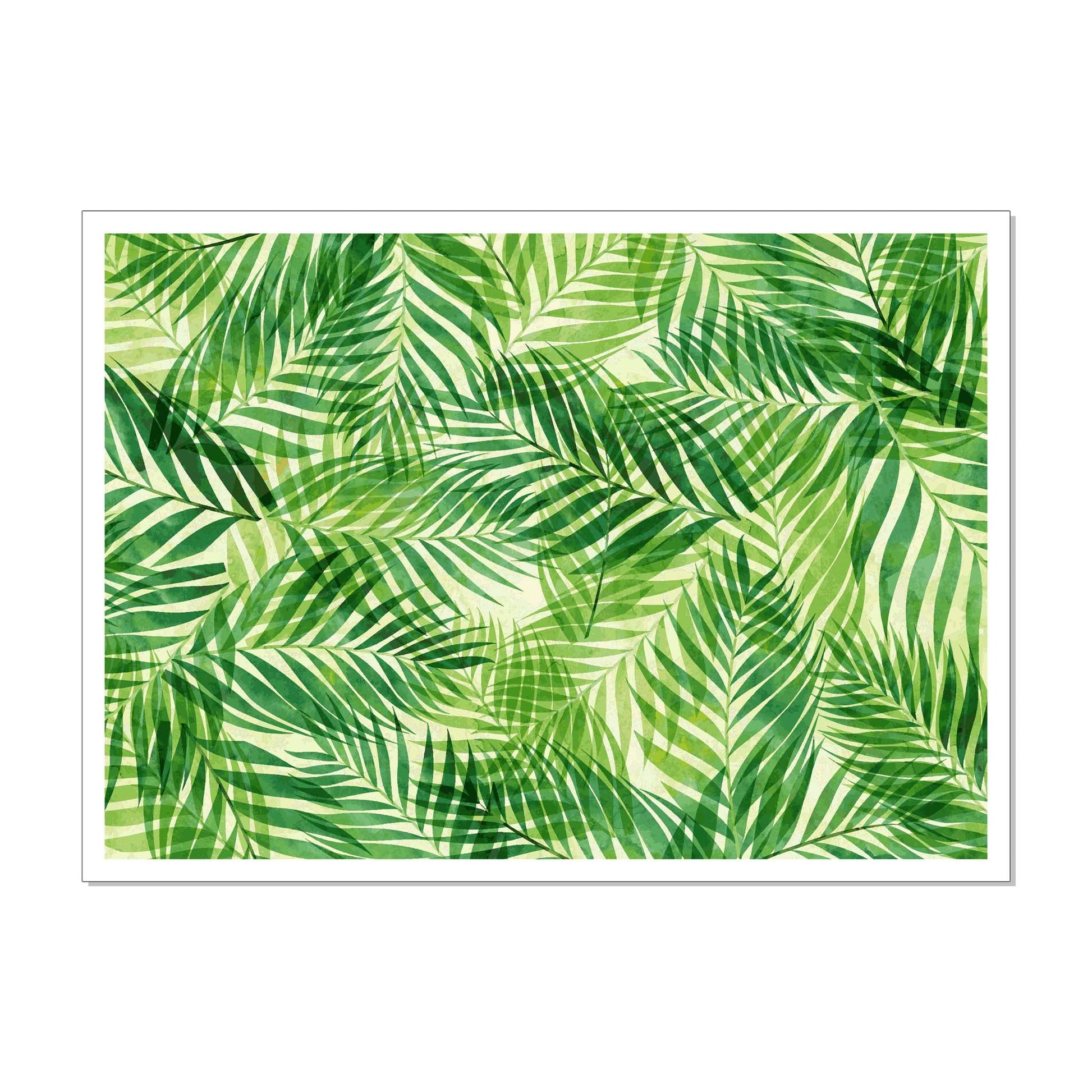 Palm Leaves - Edible Icing Cake Wrap - printsoncakes - Edible Image service provider