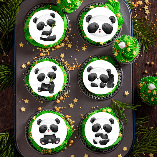 Panda – Pre Cut - Edible Icing Images - printsoncakes - Edible Image service provider