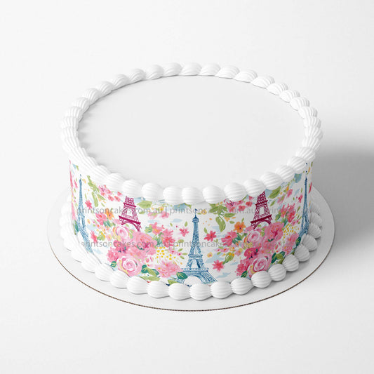 Paris Eiffel Tower – Cake Wrap Edible Image - Prints On Cakes - Edible Image service provider
