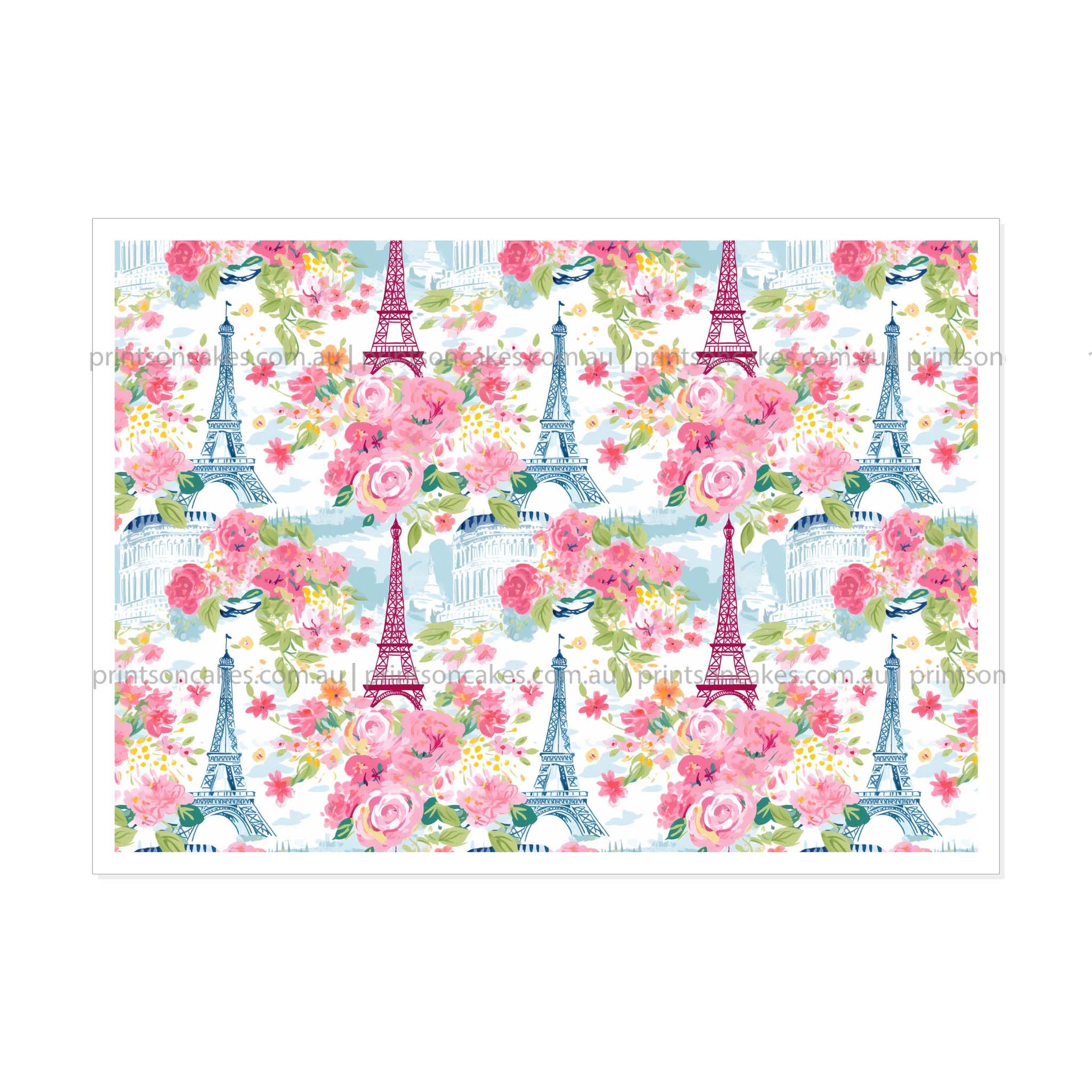 Paris Eiffel Tower – Cake Wrap Edible Image - Prints On Cakes - Edible Image service provider