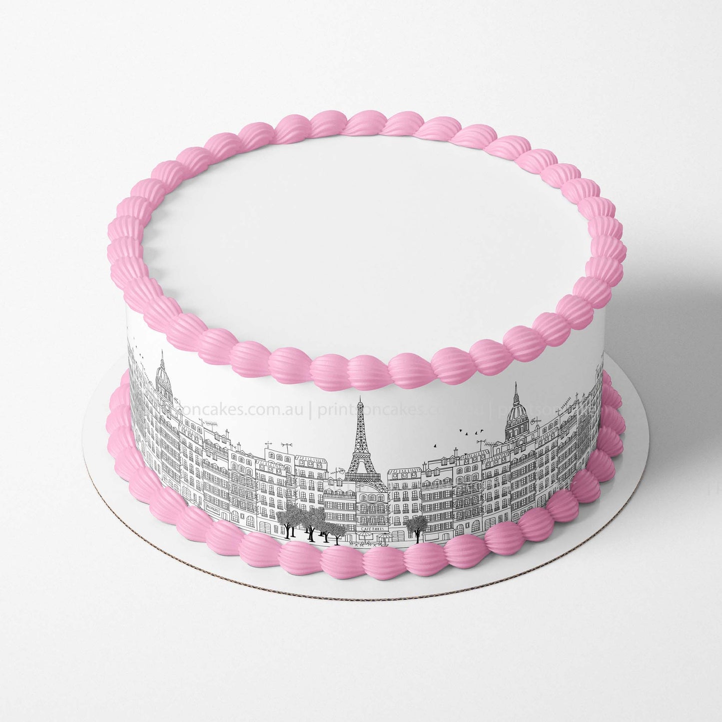 Paris's skyline – Cake Wrap Edible Image - Prints On Cakes - Edible Image service provider