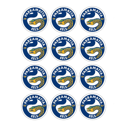 Parramatta Eels NRL Club - Edible Icing Images - Prints On Cakes - Edible Image service provider
