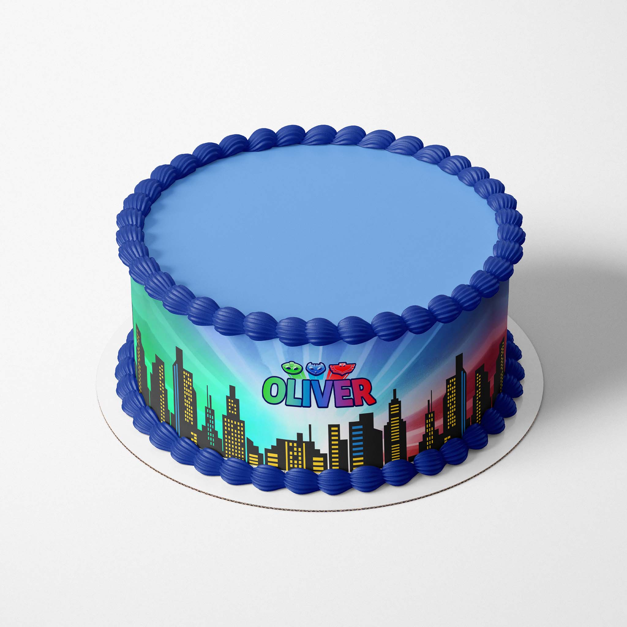 Personalised PJ Masks Inspired - Edible Icing Cake Wrap – Prints On Cakes