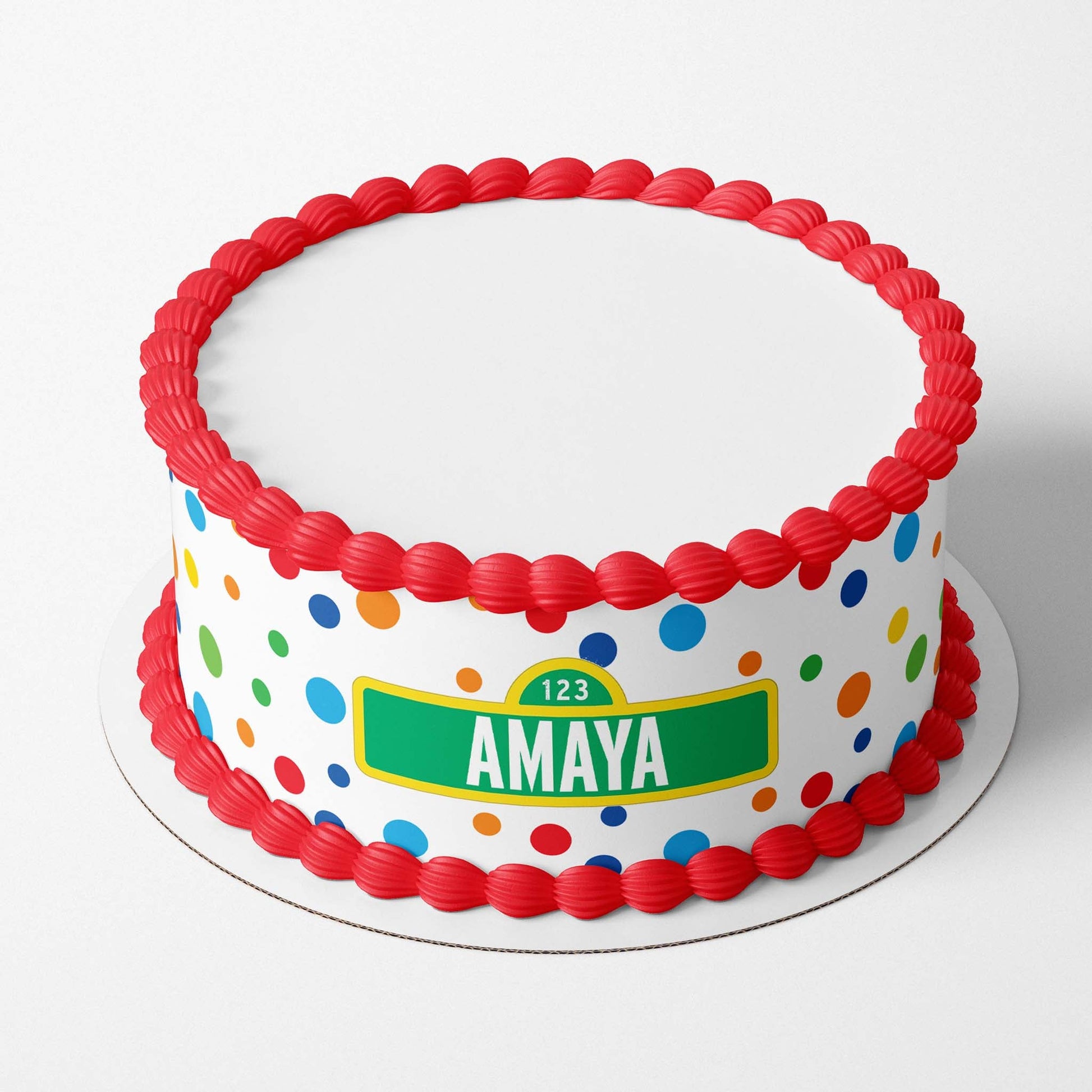 Personalised Sesame Street - Edible Icing Cake Wrap - printsoncakes - Edible Image service provider