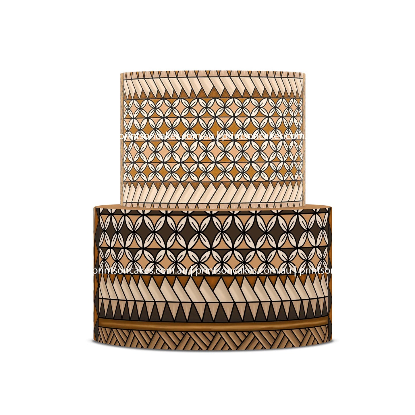 Polynesian Tapa - Icing Cake Wrap - Prints On Cakes - Edible Image service provider