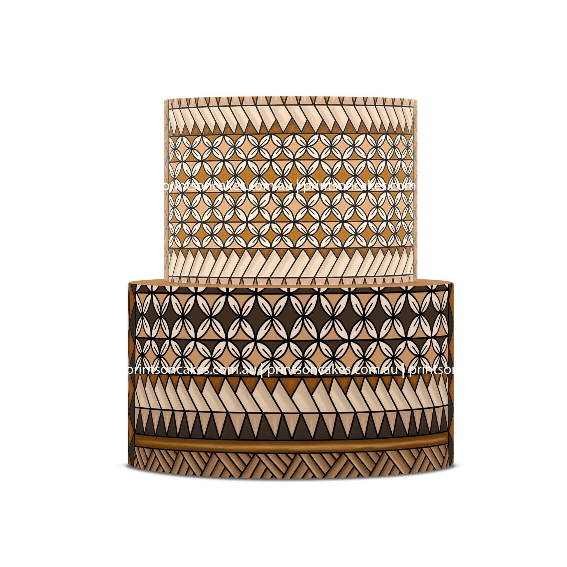 Polynesian Tapa - Icing Cake Wrap - Prints On Cakes - Edible Image service provider