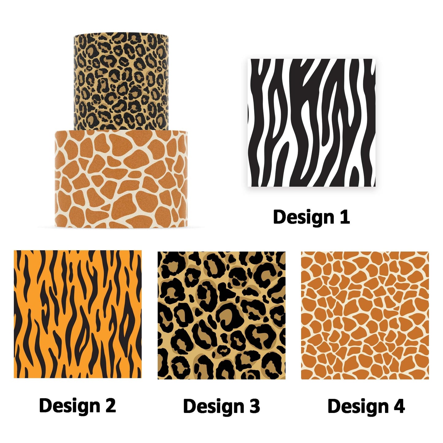 Safari Animal Prints - Icing Cake Wrap - printsoncakes - Edible Image service provider