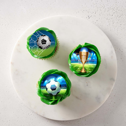 Soccer - Edible Icing Images - Prints On Cakes - Edible Image service provider