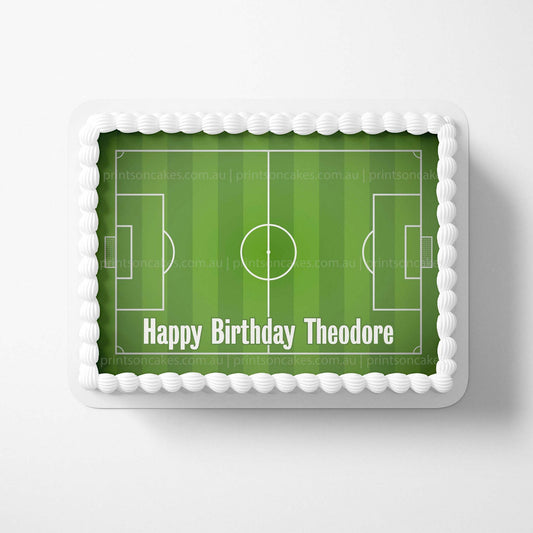 Soccer Field - Personalised Edible Image toppers - Prints On Cakes - Edible Image service provider
