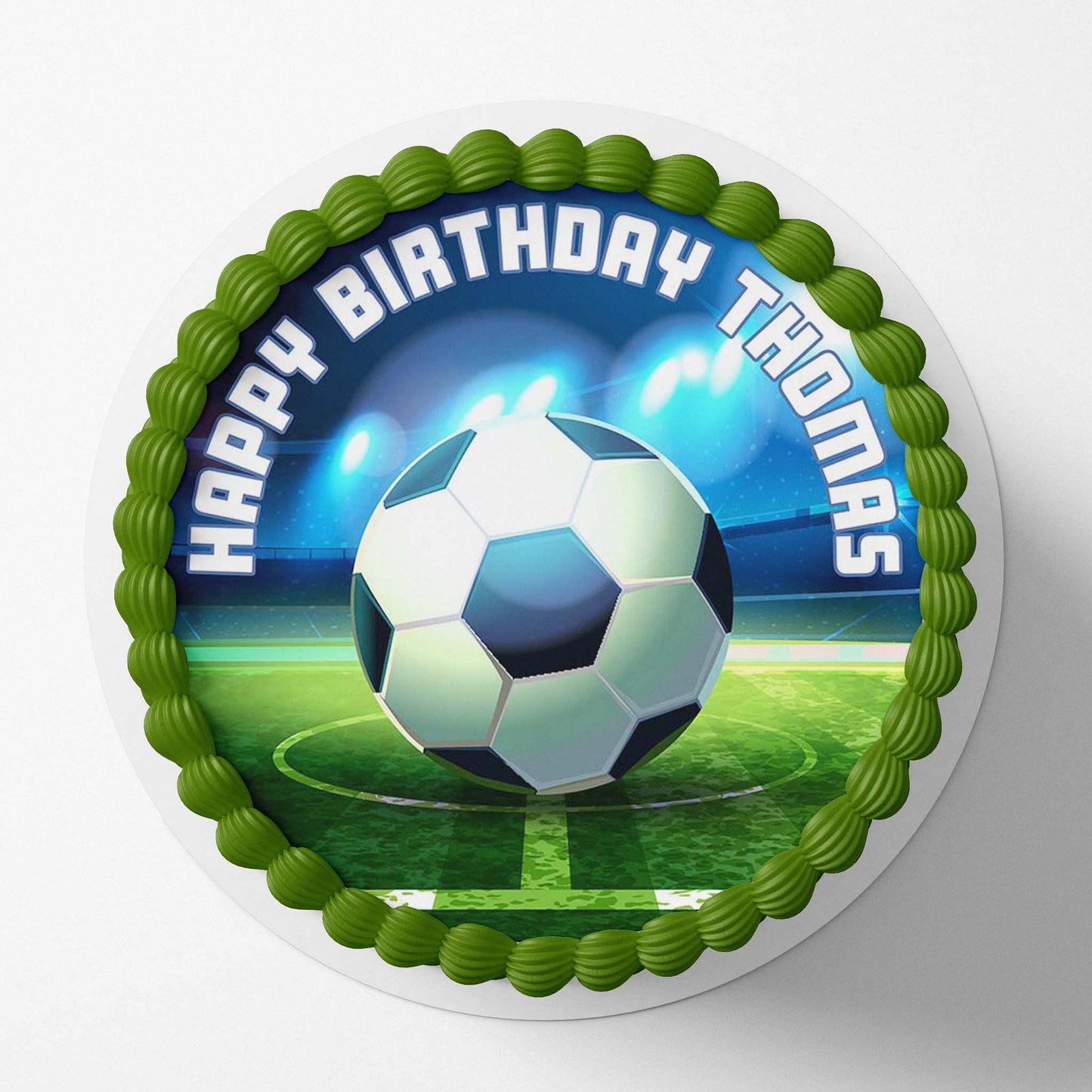 Soccer - Personalised Edible Image toppers - printsoncakes - Edible Image service provider