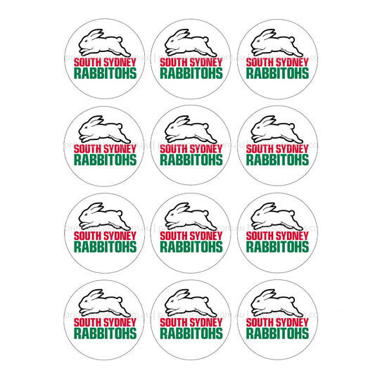 South Sydney Rabbitohs NRL Club - Edible Icing Images - Prints On Cakes - Edible Image service provider