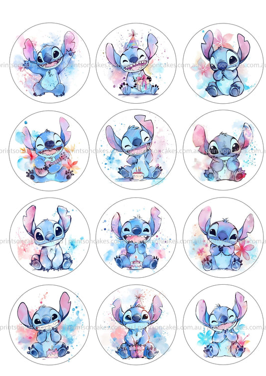 Stitch - Edible Icing Images - Prints On Cakes - Edible Image service provider
