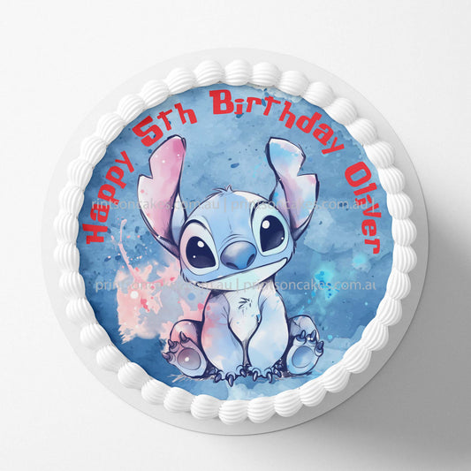 Stitch - Edible Icing Toppers - Prints On Cakes - Edible Image service provider