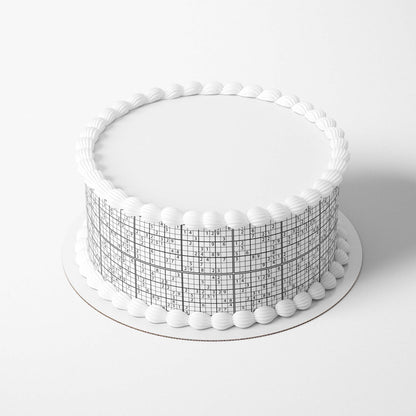 Sudoku Game - Edible Icing Cake Wrap - Prints On Cakes - Edible Image service provider