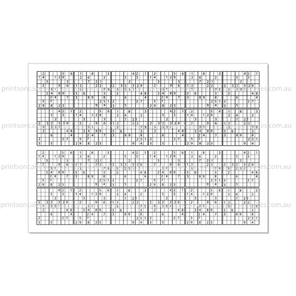 Sudoku Game - Edible Icing Cake Wrap - Prints On Cakes - Edible Image service provider