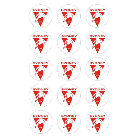 Sydney Swans AFL Club - Edible Icing Images - printsoncakes - Edible Image service provider