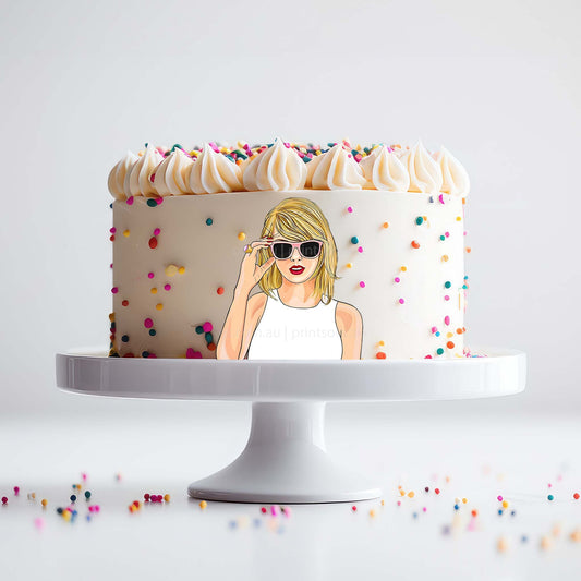 Taylor Swift - Pre - Cut Edible Icing Image - printsoncakes - Edible Image service provider