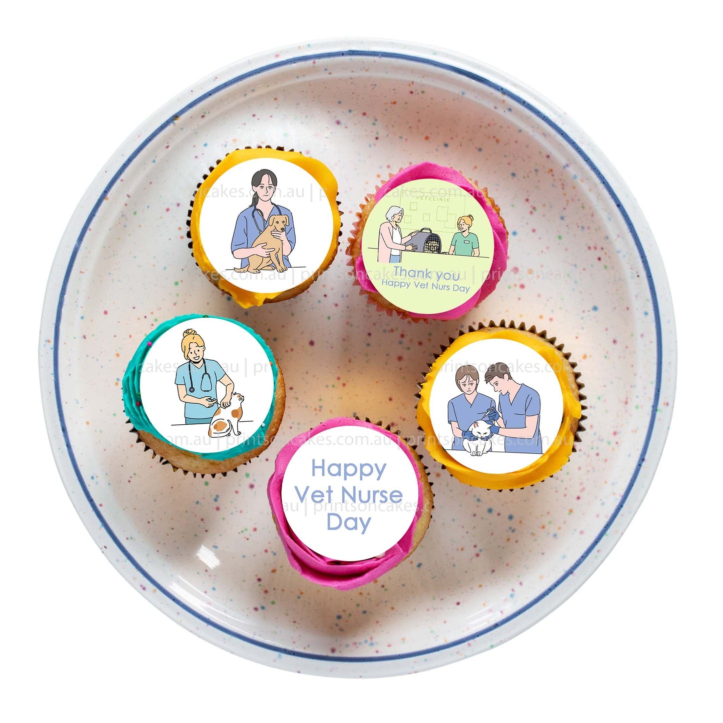 Vet Nurse Day - Edible Icing Images - printsoncakes - Edible Image service provider