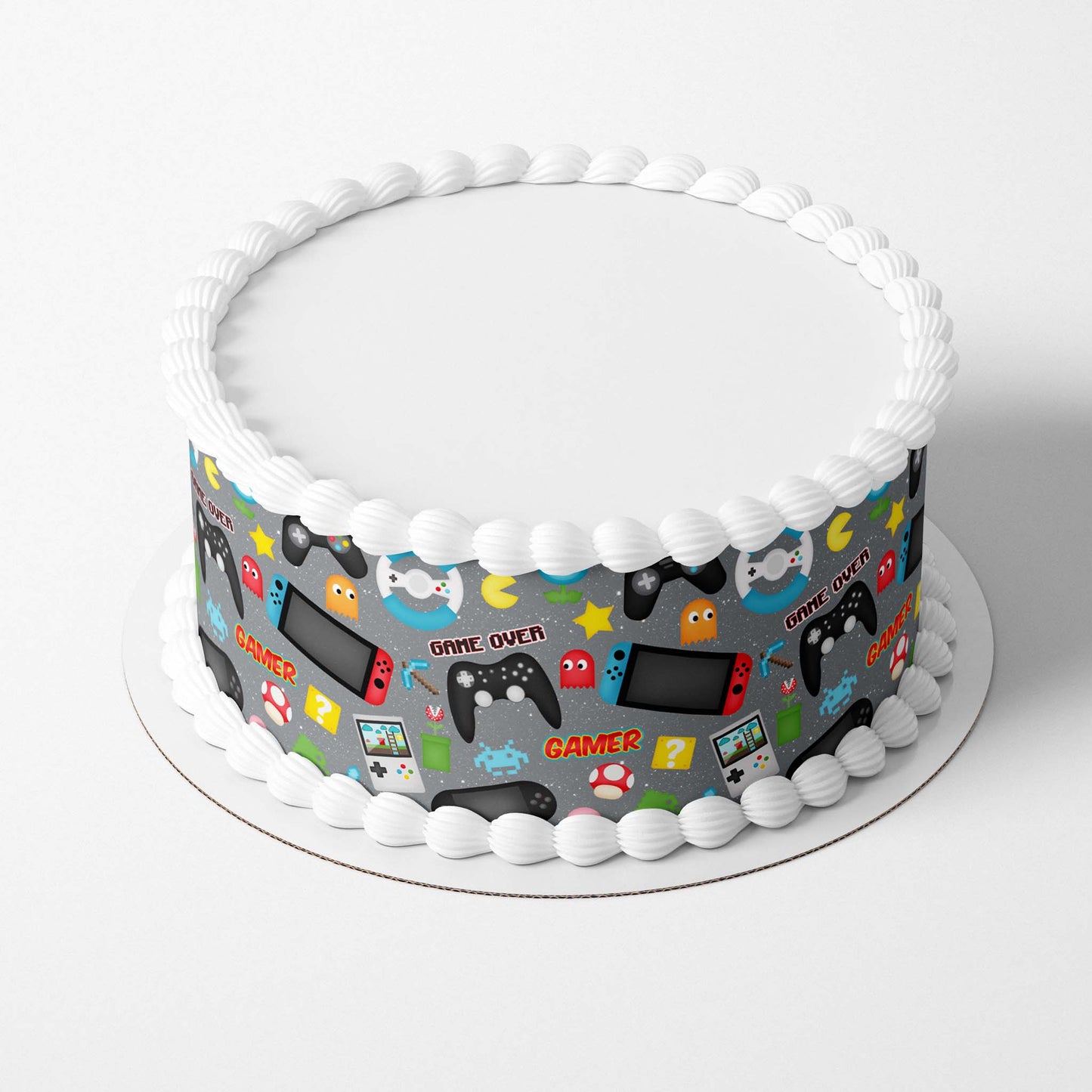 Video Game - Icing Cake Wrap - printsoncakes - Edible Image service provider