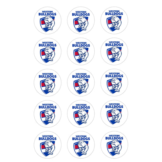 Western Bulldogs AFL Club - Edible Icing Images - printsoncakes - Edible Image service provider