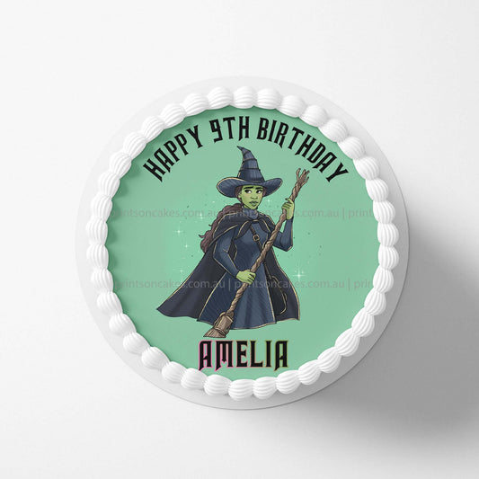Wicked Elphaba Inspired – Edible Icing Toppers - Prints On Cakes - Edible Image service provider