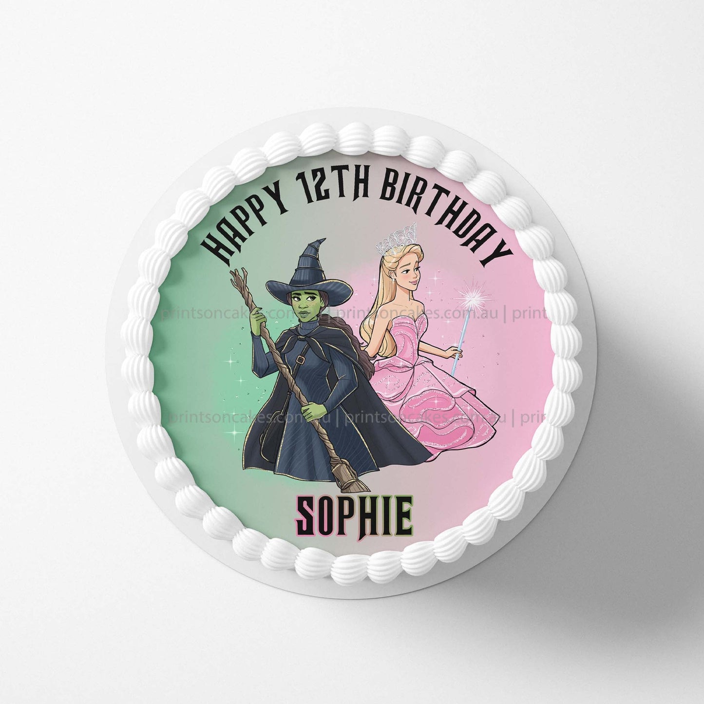 Wicked Inspired – Edible Icing Toppers - Prints On Cakes - Edible Image service provider