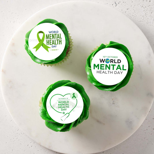 World Mental Health Day - Edible Icing Images - Pre - cut - Prints On Cakes - Edible Image service provider