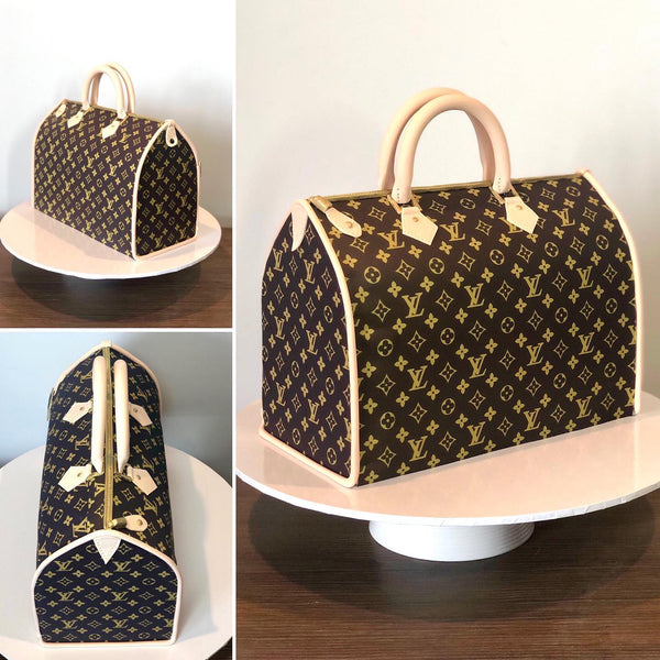Louis Vuitton Gray Brown Og Fashion Birthday Banner Personalized Party –  Ediblecakeimage