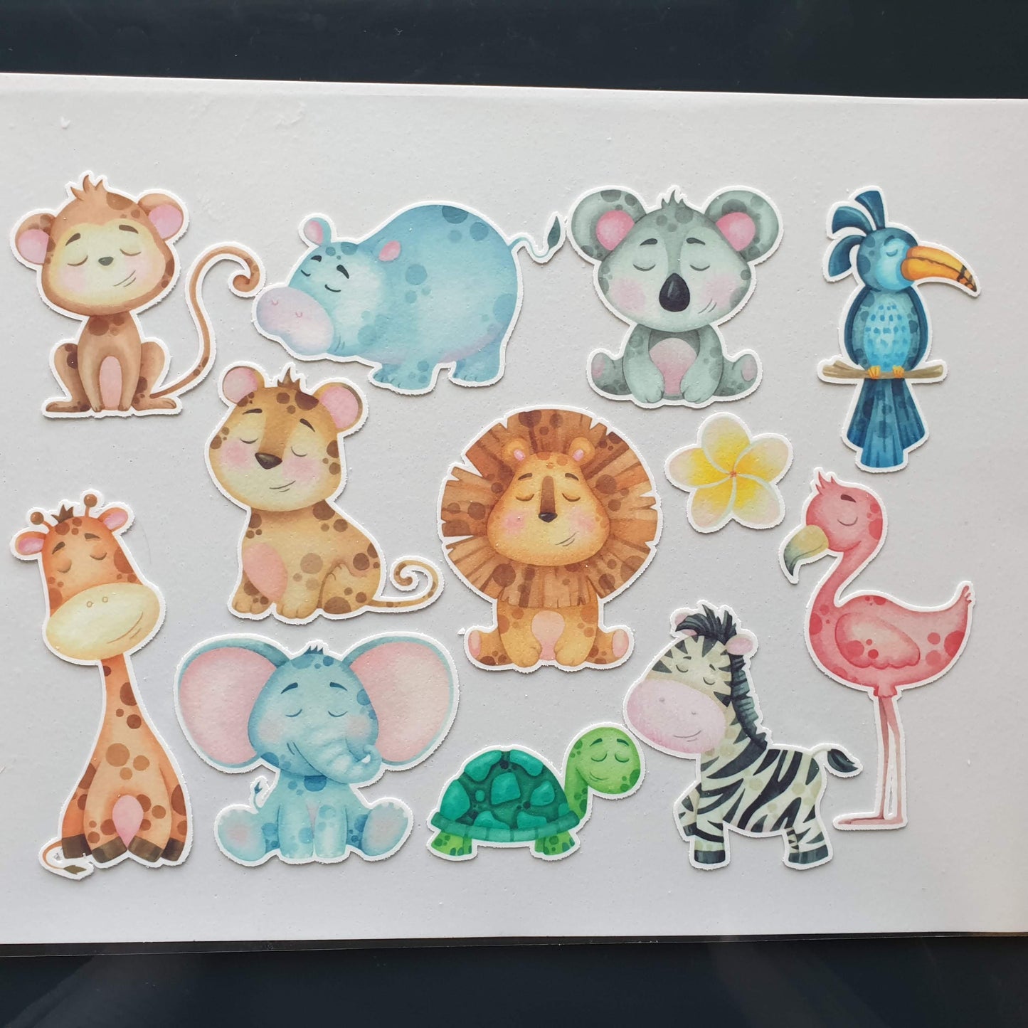 These super cute safari animals are entirely edible. They are printed on premium icing sheets in vibrant edible ink colours and pre-cut for your convenience. 