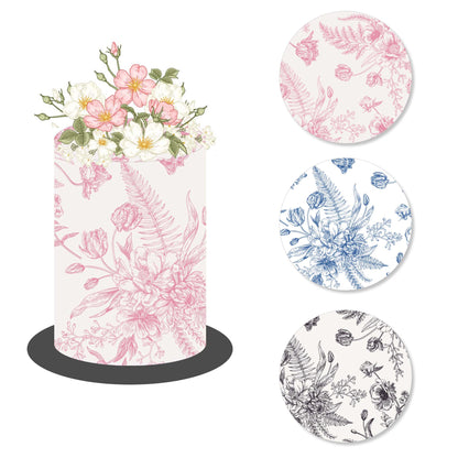 Add these beautiful Spring Flowers edible icing cake wrap to cakes or any sweet treats. Perfect for a wedding, birthday party, baby shower or any special occasion.